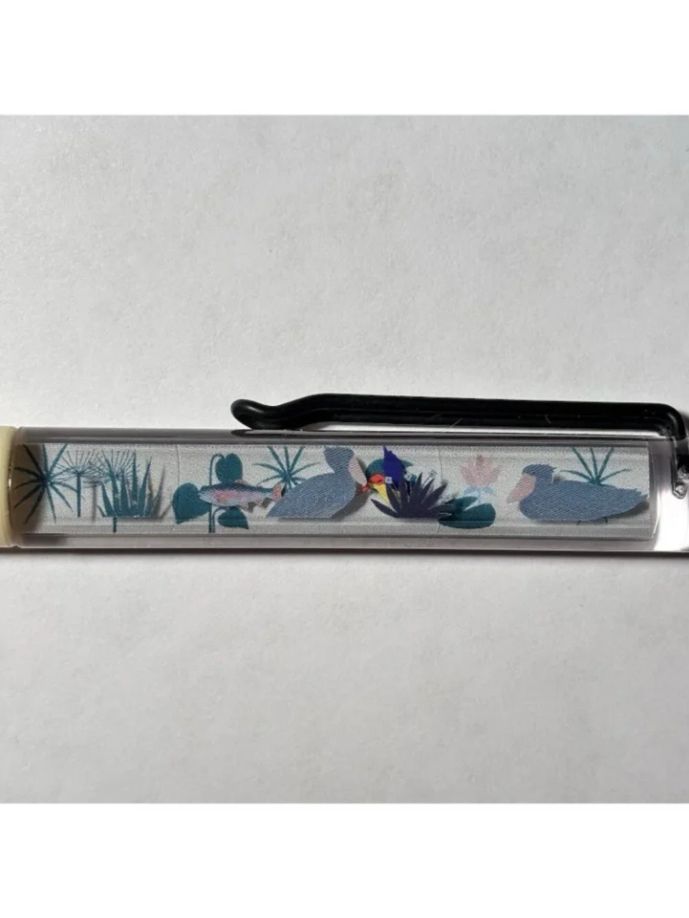 Nature Wetlands Floaty Pen Water Colorful Bird Fish Pelicans Plants Novelty Gift